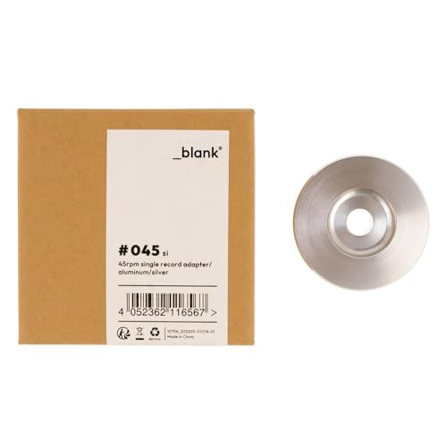 _blank #045si | 45 RPM Single-Adapter | Puck für 7' Schallplatten | Aluminium | 3,5cm Durchmesser | Silber _blank #045si | 45 RPM Single-Adapter | Puck für 7' Schallplatten | Aluminium | 3,5cm Durchmesser | Silber von _blank