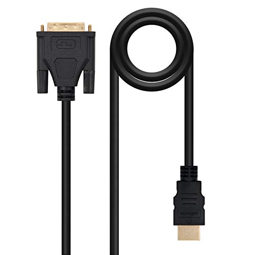 blendend DVI-auf-HDMI-Kabel 1,8 m, DVI 18+1/M auf HDMI A/M, ideal für den Anschluss von Videogeräten und Multimedia-Genuss. von blendend