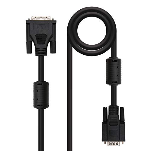 blendend Kabel DVI 18+5/M auf VGA HDB15/M, 3 m, schwarz – verbindet Videogeräte, ideal für Projektionen und Monitore. von blendend
