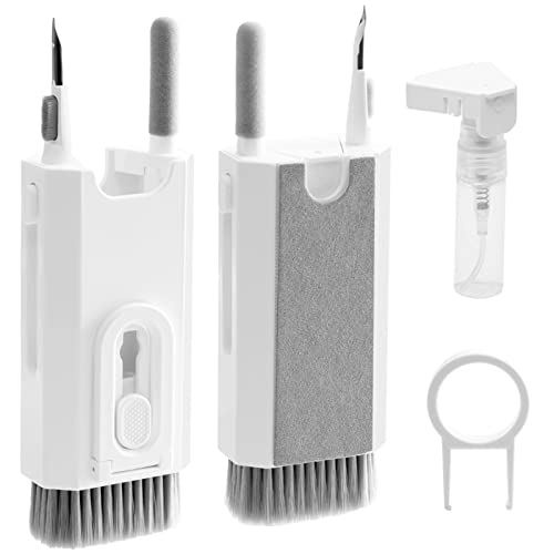 8 in 1 Airpods Reinigungsset, Tastatur-Reinigungsset mit Bürste，weiche Bürste Beflockungsschwamm geeignet für iPhone Reinigungsset Airpods zubehör für Bluetooth Kopfhörer Hülle/Tastatur von blicadijo