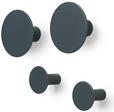 Blomus Wandhaken, Set 4 tlg., gunmetal (65800) von blomus