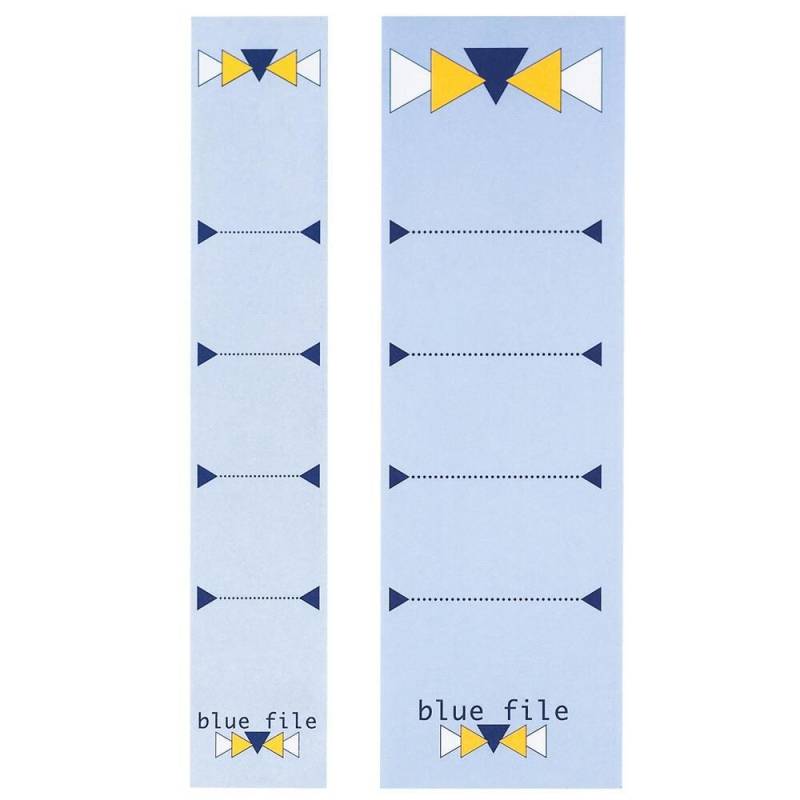 bluefile Ordneretiketten für 5 cm Rückenbreite 34,0 x 190,0 mm von bluefile