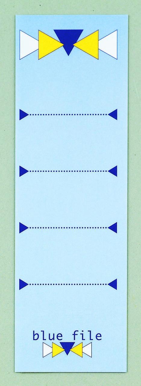 bluefile Ordneretiketten für 8 cm Rückenbreite 60,0 x 190,0 mm von bluefile