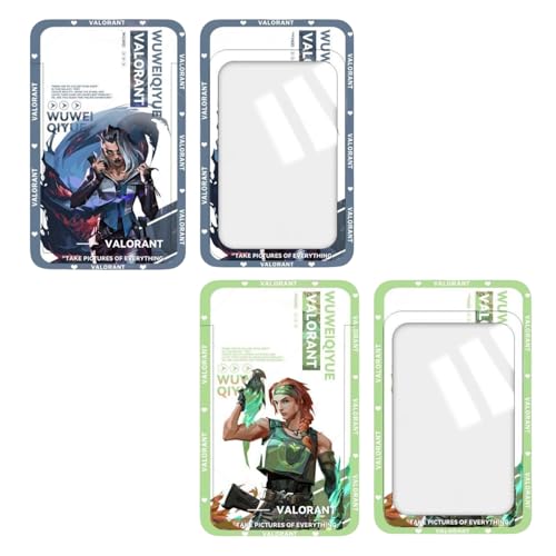 2 Stück Valorant Skye Anime Ausweishalter Set mit Umhängeband, Lanyard mit Kartenhalter, für Personalausweis von Bus, Büroschule von bluemx