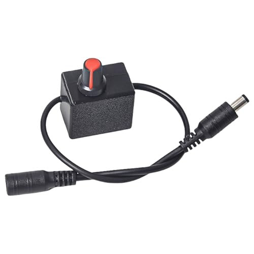bnsggl 5 V 24 V 3 A PWMs Drehzahlregler Mit 5 5 X 2 1 Mm Anschlüssen Verstellbarer Motorgebläseregler Für Lüfter Gebläse LED Leuchten von bnsggl