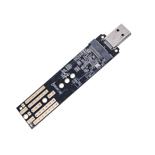 bnsggl NVME SATAs HDDs Externes Gehäuse USB3.1 TypA Schnittstellen Aluminium Tragbarer Adapter Für 2242/2260/2280 Laufwerke von bnsggl
