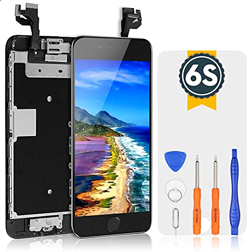 Bokman Vormontiertes Display Reparaturset kompatibel mit Schwarz iPhone 6s, Inklusive FaceTime-Kamera, Home button, Mikrofon, Lautsprecher und Näherungssensor, Passendes Profi-Werkzeugset enthalten Bokman Vormontiertes Display Reparaturset kompatibel mit Schwarz iPhone 6s, Inklusive FaceTime-Kamera, Home button, Mikrofon, Lautsprecher und Näherungssensor, Passendes Profi-Werkzeugset enthalten von bokman