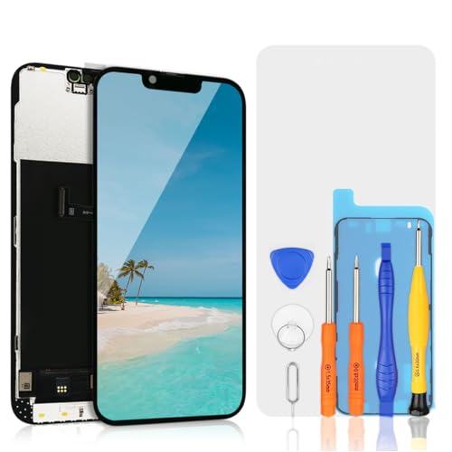 bokman Display für iPhone 13 Pro Max, 6,7 Zoll (16,7 cm), FHD-Anzeige und Ersatz des Touchscreens (Face ID, True Tone programmierbar) von bokman