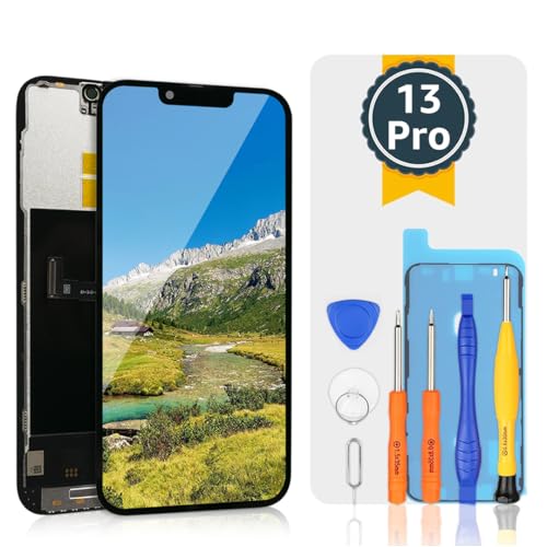 bokman LCD Display für iPhone 13 Pro (6,1 Zoll) FHD und Ersatz des Touchscreens (Face ID, True Tone programmierbar) von bokman