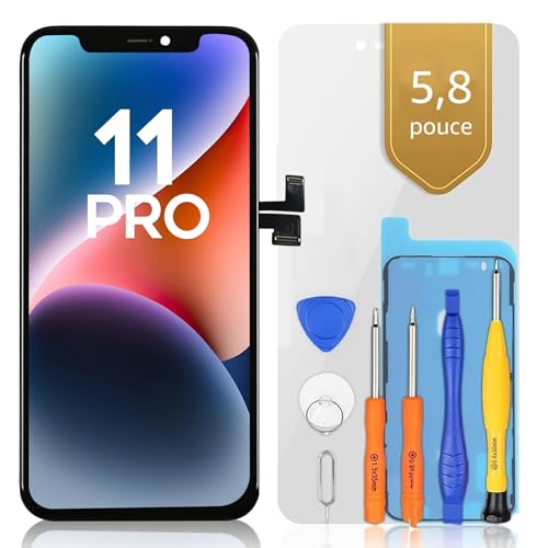 bokman für iPhone 11 Pro Display Ersatzbildschirm Schwarz LCD-Glas-Touchscreen FHD 5,8 Zoll, Passendes Profi-Werkzeugset enthalten von bokman