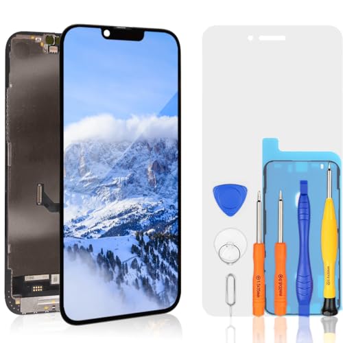 bokman für iPhone 14 Plus Display Ersatzbildschirm Schwarz LCD-Glas-Touchscreen, Passendes Profi-Werkzeugset enthalten von bokman