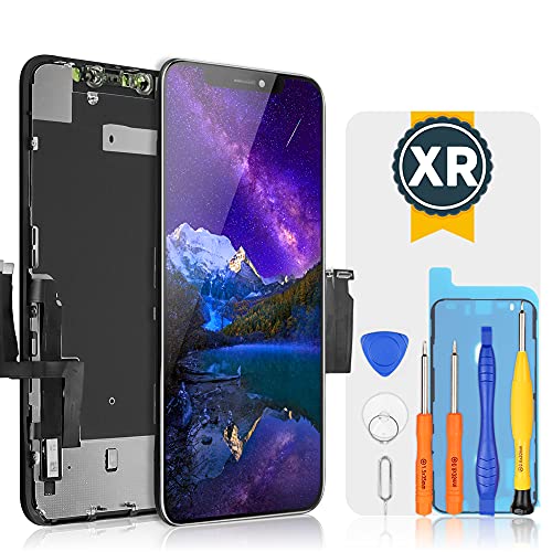 bokman für iPhone XR Display Ersatzbildschirm Schwarz 3D Touch Digitizer LCD-Glas-Touchscreen 6,1 Zoll, kompatibel A1984, A2105, A2106, A2108 von bokman