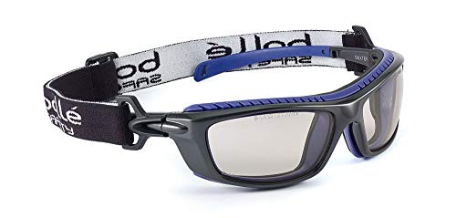 Bollé Safety BAXPSI, Schutzbrille, 1 Stück, Einheitsgröße, schwarz/blau Serie BAXTER von bollé