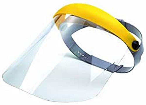 Bollé Safety RELRSI, Gesichtsvisier Hochklappbarer Schutzschild, gelb/grau, Einheitsgröße Serie FLIP-UP FACE SHIELD von bollé