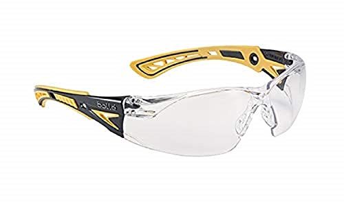 Bollé Safety RUSHPPSIY, Serie RUSH+, One Size - Schutzbrille - Gelb / Schwarz von bollé