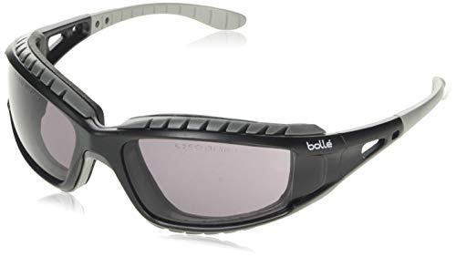 Bolle TRACPSF Schutzbrille mit Nylonband, kratzfest und beschlagfrei, schwarz/rauchfarben von bollé