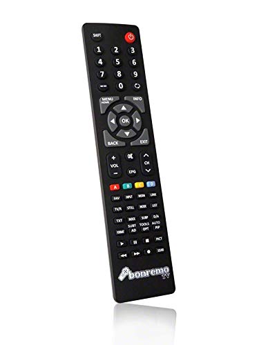 BC24760B bonremo Ersatzfernbedienung passend für JTC 2032TT-DVB-T2 (DVB-PM13209HCATS, G005-2032TT) LCD/LED-TV von bonremo