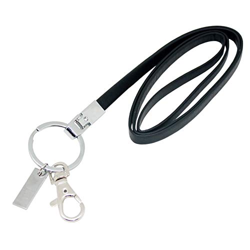 Boshiho PU Leder-Schlüsselband, mit starkem Clip und Schlüsselanhänger für Schlüssel, Ausweiskartenhalter 43,2 cm von boshiho