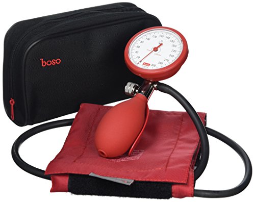 Boso 50.08.113RED Clinicus Blutdruckmessgerät, Aneroid, Rot von boso