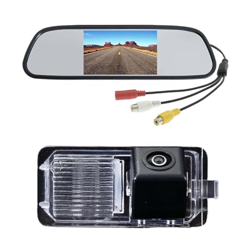 4.3" Rückspiegel Monitor+Wasserdicht Rückfahrkamera,Nummernschild Einparkkamera für Skoda Citigo E VW UP! e-up! Seat MII/e-Mi Seat lbiza IV 4 Sportcoupe 6J 6J1 6J5 6P1 6P5 4.3" Rückspiegel Monitor+Wasserdicht Rückfahrkamera,Nummernschild Einparkkamera für Skoda Citigo E VW UP! e-up! Seat MII/e-Mi Seat lbiza IV 4 Sportcoupe 6J 6J1 6J5 6P1 6P5 von bossanton