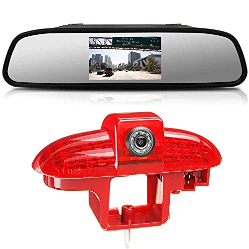 Rückfahrkamera Set mit 3. Bremsleuchte für Opel Vivaro/Movano/Vauxhall/Combo/Nissan Interstar/Primastar/Renault Master/Peugeot Expert/Citroen Jumpy+ 4.3" Rückspiegel Monitor Rückfahrkamera Set mit 3. Bremsleuchte für Opel Vivaro/Movano/Vauxhall/Combo/Nissan Interstar/Primastar/Renault Master/Peugeot Expert/Citroen Jumpy+ 4.3" Rückspiegel Monitor von bossanton
