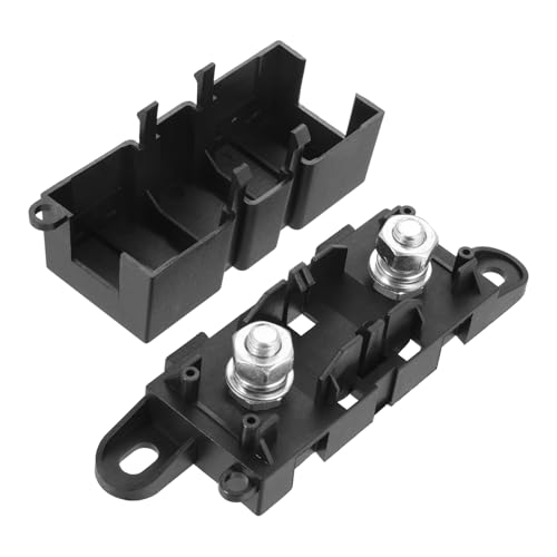BOWAREPRO 1 Stück Mega Sicherungshalter Set, MEGA Kfz-Sicherungshalter für Mega-Sicherung mit Schutzabdeckung, ANM Bolt-On-Kfz-Sicherung Halter, Schwarz BOWAREPRO 1 Stück Mega Sicherungshalter Set, MEGA Kfz-Sicherungshalter für Mega-Sicherung mit Schutzabdeckung, ANM Bolt-On-Kfz-Sicherung Halter, Schwarz von bowarepro