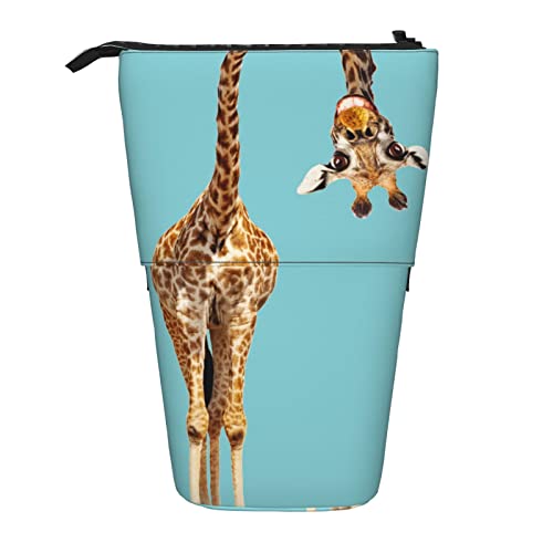 Federmäppchen Nette Lustige Giraffe, Die Kopf Große Augen Tierkreativ Dreht Bleistifte Tasche Student Federmäppchen Grosse Kapazität Stehbleistiftbeutel, Für Teenager, Kindergarten Federmäppchen Nette Lustige Giraffe, Die Kopf Große Augen Tierkreativ Dreht Bleistifte Tasche Student Federmäppchen Grosse Kapazität Stehbleistiftbeutel, Für Teenager, Kindergarten von bozhoushimatingbaihuoyouxiangongsi
