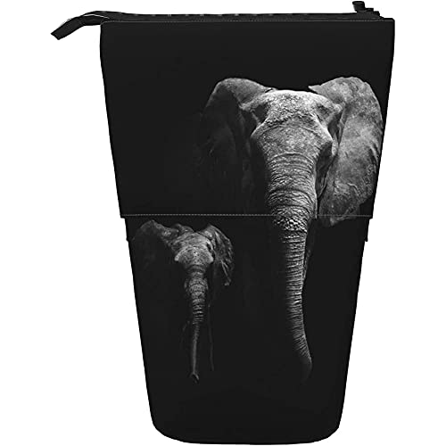 Federmäppchen Niedlicher Wilder Elefant Tierischer Einfacher Schwarzer Hintergrund Druck Federtasche Grosse Kapazität Stehbleistiftbeutel Federmäppchen Mädchen, Für Teenager, Jungen Federmäppchen Niedlicher Wilder Elefant Tierischer Einfacher Schwarzer Hintergrund Druck Federtasche Grosse Kapazität Stehbleistiftbeutel Federmäppchen Mädchen, Für Teenager, Jungen von bozhoushimatingbaihuoyouxiangongsi