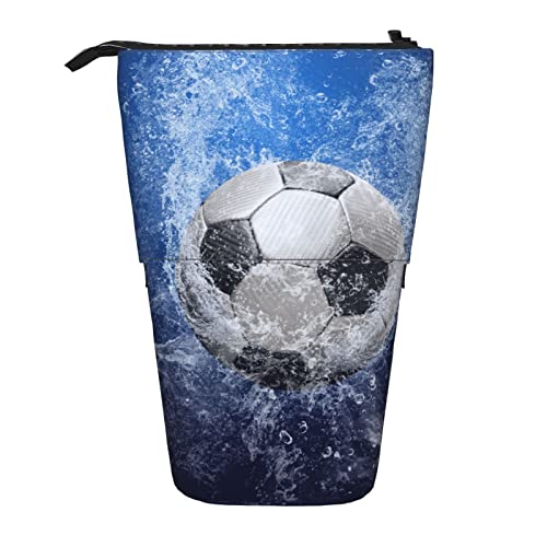 Teleskopisch Mäppchen 3D Fußball Federtasche Mit Reißverschluss Stifteköcher Grosse Kapazität Ständer Bleistifthalter, Für Bürobedarf, Schule Teleskopisch Mäppchen 3D Fußball Federtasche Mit Reißverschluss Stifteköcher Grosse Kapazität Ständer Bleistifthalter, Für Bürobedarf, Schule von bozhoushimatingbaihuoyouxiangongsi