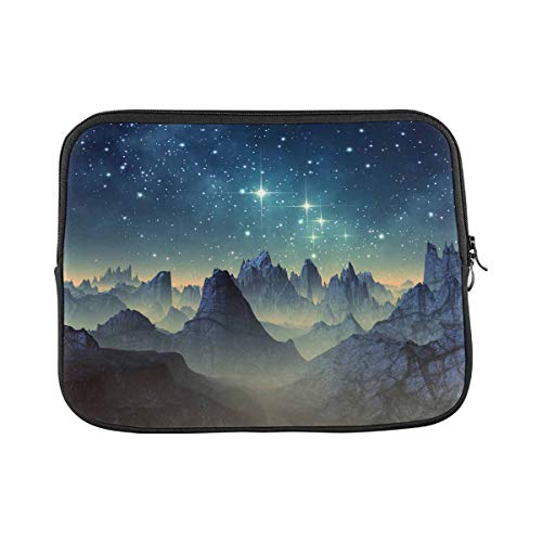 Laptop Hülle Tasche Erstellt Und Gerenderter Fantasy Alien Planet Laptop-Schutzhülle Wasserdicht Mit Reißverschluß Notebooktasche, Für Notebook, Laptops, 15In von bozhoushisuhangbaihuoyouxiangongsi