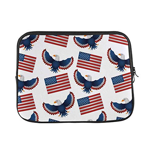 Laptop Hülle Tasche Flaggen Der Vereinigten Staaten Von Amerika Und Fliegender Adler Notebook Hülle Multifunktion Mit Reißverschluß Laptop Tasche, Für Notebook, Laptops, 15In von bozhoushisuhangbaihuoyouxiangongsi