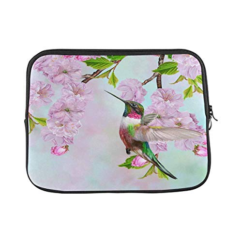 Laptop Hülle Tasche Kleiner Vogelkolibri Kirschfrühling Notebook Hülle Wasserdicht Stoßfeste Notebook Hülle Tasche, Für Notebook, Laptops, 15In von bozhoushisuhangbaihuoyouxiangongsi