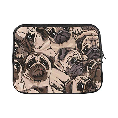 Laptop Hülle Tasche Mops Hundemuster Notebook Hülle Männer Mode Laptop Tasche, Für Notebook, Laptops, 15In von bozhoushisuhangbaihuoyouxiangongsi