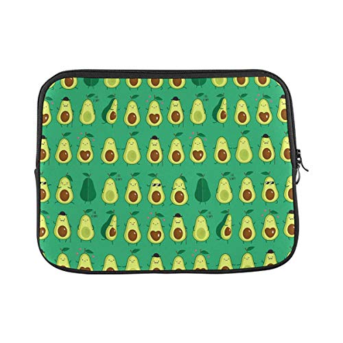 Laptop Hülle Tasche Niedliches Avocado Muster Notebook Hülle Tasche Mit Reißverschluß Mode Notebooktasche, Für Notebook, Laptops, 15In von bozhoushisuhangbaihuoyouxiangongsi