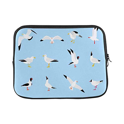 Laptop Hülle Tasche Schöner Möwenvogel Süß Im Cartoon Stil Laptop-Abdeckung Multifunktion Wasserdicht Notebooktasche, Für Notebook, Laptops, 15In von bozhoushisuhangbaihuoyouxiangongsi