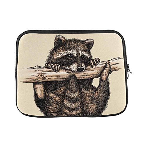 Laptophülle Gravieren Sie Die Illustration Eines Waschbären Notebook Hülle Tasche Stoßfeste Multifunktion Laptop-Schutzhülle, Für Notebook, Laptops, 15In von bozhoushisuhangbaihuoyouxiangongsi