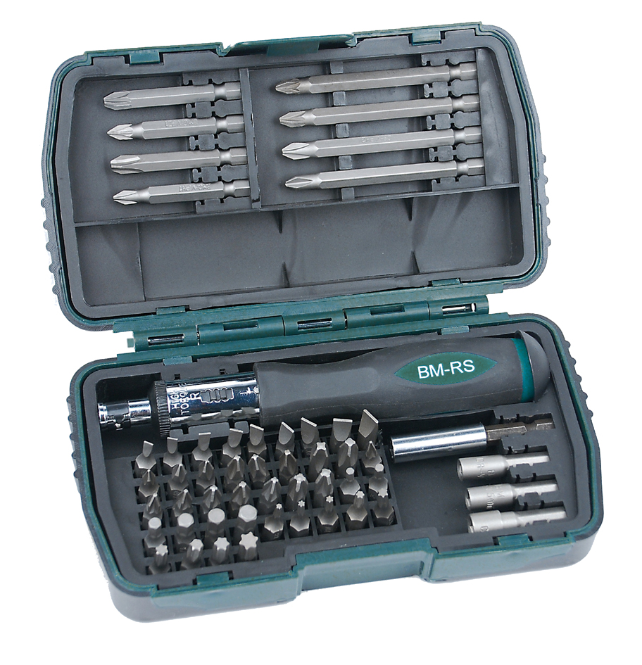 BRÜDER MANNESMANN Bit-Satz-Box, 53-teilig, Kunststoff-Box BRÜDER MANNESMANN Bit-Satz-Box, 53-teilig, Kunststoff-Box von brÜder mannesmann green line
