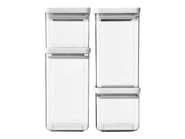 brabantia Vorratsdosen-Set 2x 0,7/2x 1,6 l transparent, grau brabantia Vorratsdosen-Set 2x 0,7/2x 1,6 l transparent, grau von brabantia