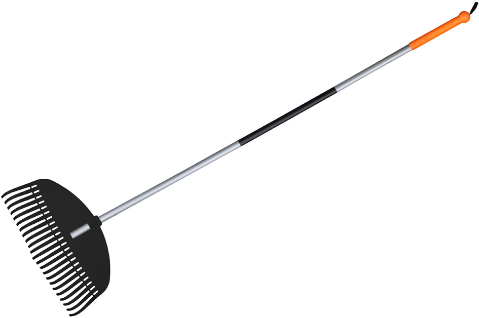 Bradas Fächerrechen TQ mit Metallstiel, 23 Zinken Bradas Fächerrechen TQ mit Metallstiel, 23 Zinken von bradas