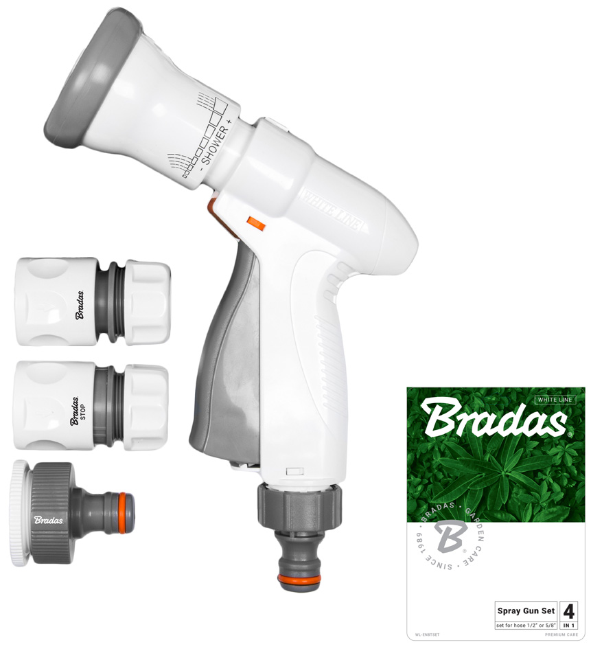 Bradas Gartenbrause-Set SUPER SPRAY, 4-teilig, grau/weiß Bradas Gartenbrause-Set SUPER SPRAY, 4-teilig, grau/weiß von bradas