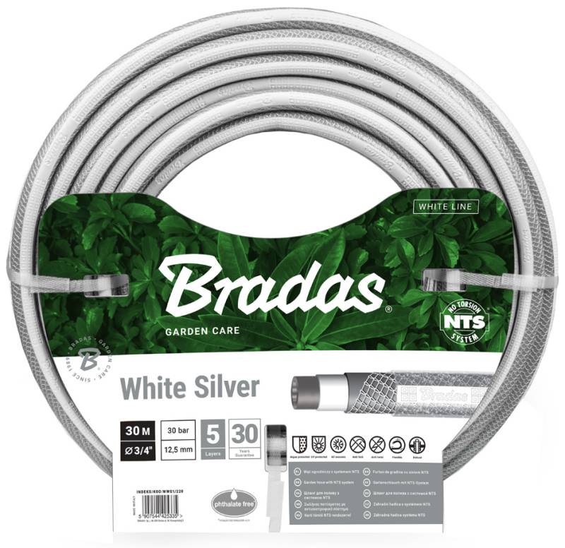 Bradas Gartenschlauch NTS WHITE SILVER, 1/2, , 30 m von bradas