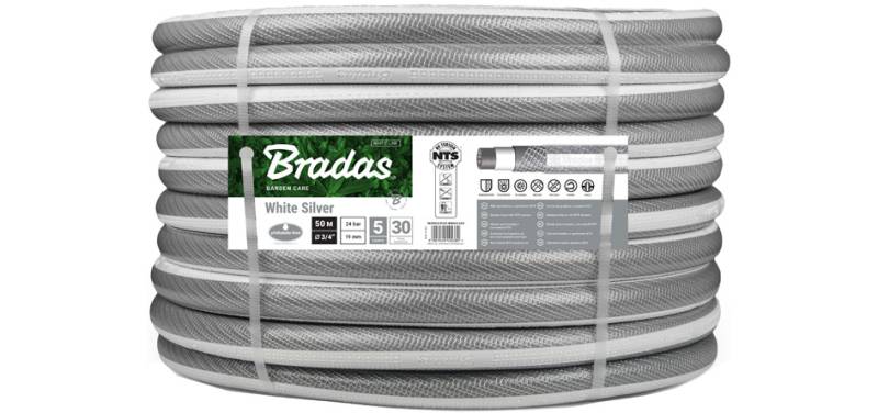Bradas Gartenschlauch NTS WHITE SILVER, 3/4, , 50 m von bradas