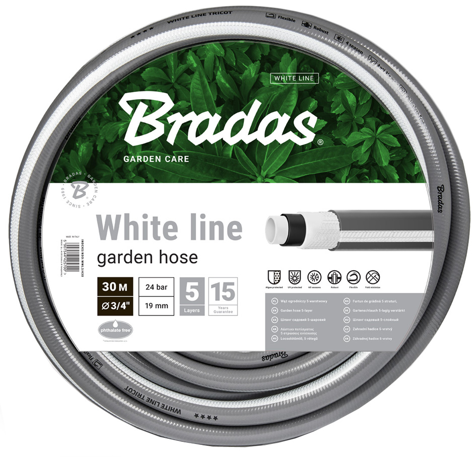 Bradas Gartenschlauch WHITE LINE, 3/4, , silber/weiß, 30 m Bradas Gartenschlauch WHITE LINE, 3/4, , silber/weiß, 30 m von bradas