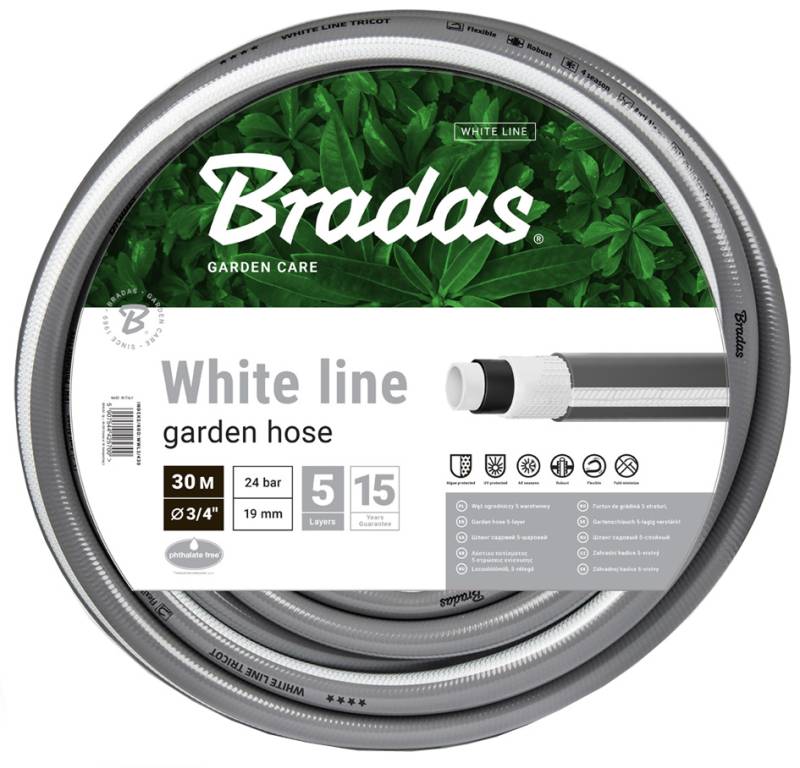 Bradas Gartenschlauch WHITE LINE, 3/4, , silber/weiß, 30 m von bradas