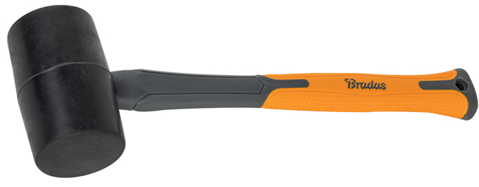 Bradas Gummihammer, 450 g, anthrazit/orange, Länge: 340 mm Bradas Gummihammer, 450 g, anthrazit/orange, Länge: 340 mm von bradas