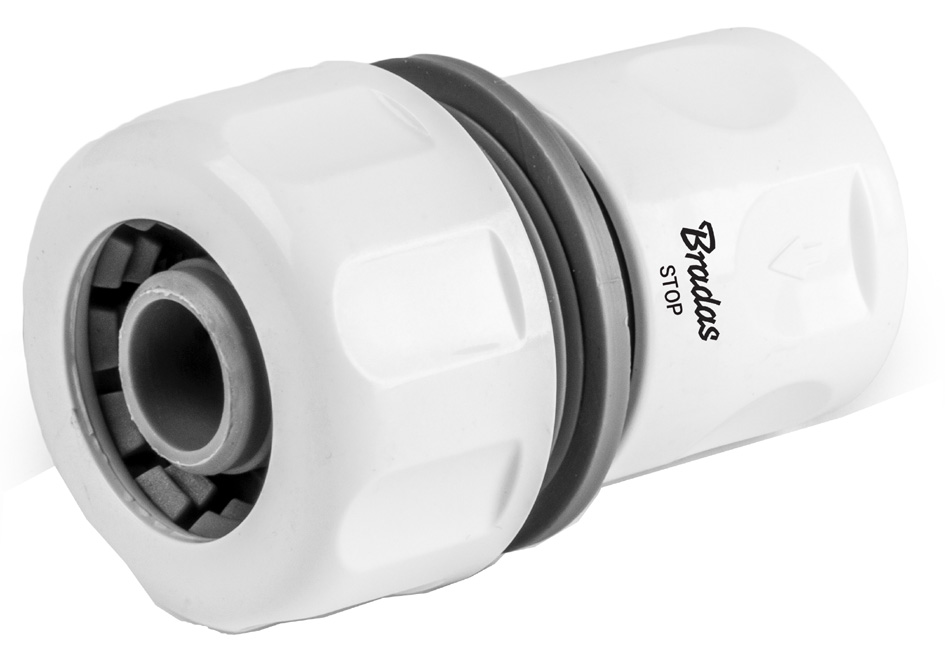 Bradas Schlauchkupplung WHITE LINE mit Wasserstopp, 3/4, Bradas Schlauchkupplung WHITE LINE mit Wasserstopp, 3/4, von bradas