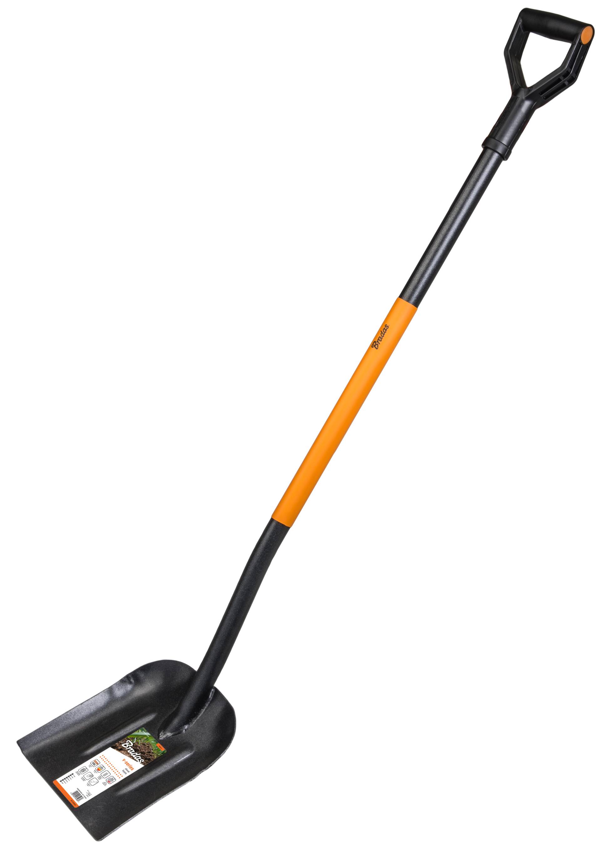 Bradas Stahl-Schaufel, Länge 1.250 mm, schwarz/orange Bradas Stahl-Schaufel, Länge 1.250 mm, schwarz/orange von bradas