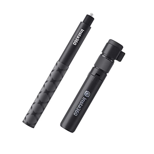 braza Bundle Time Handle Panoramakamera für Insta360 Bullet Time Bundle Selfie-Stick-Griff (gefaltetes Stativ), kompatibel mit Insta360 X4/ X3/ Flow 2 Pro/ONE X2/ONE R Zubehör von braza