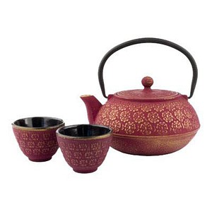 bredemeijer Tee-Set Shanghai rot 0,6 l 4-tlg. von bredemeijer