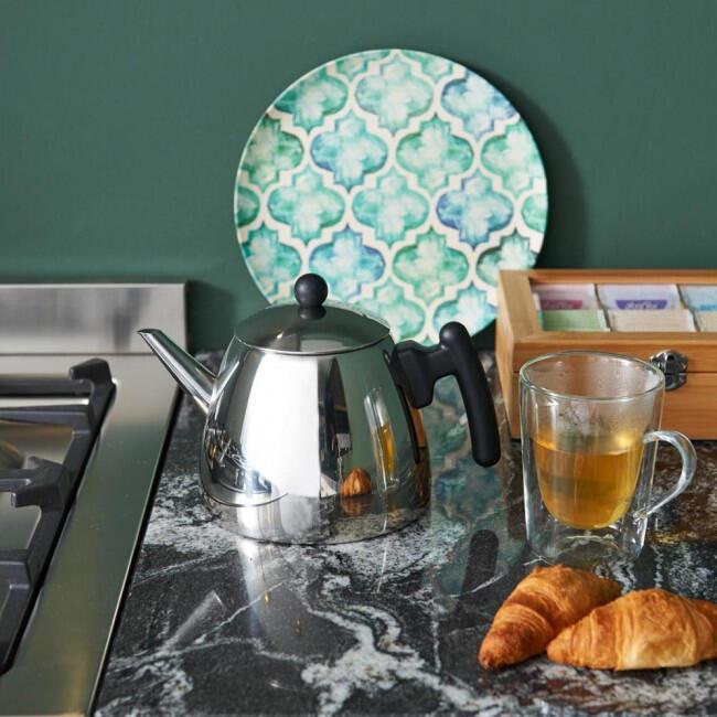 bredemeijer Classic Teekanne 1,2 l silber, schwarz von bredemeijer